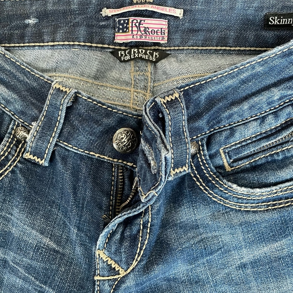 Express Rerock Skinny Jeans. Size 0. - Picture 3 of 6
